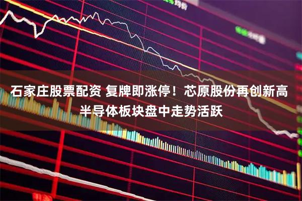 石家庄股票配资 复牌即涨停！芯原股份再创新高 半导体板块盘中走势活跃